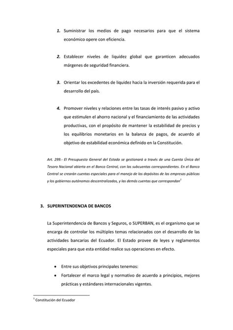 Instituciones Del Sistema Financiero Ecuatoriano PDF