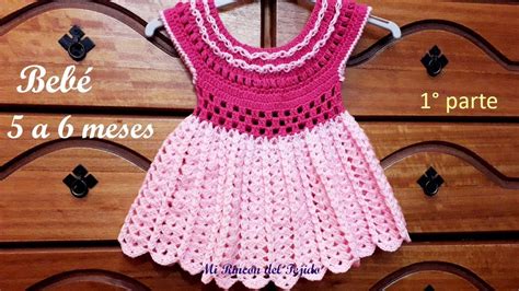 Como Tejer Un Vestido Bebe 6 Meses A Crochet Ganchillo Tutorial Paso