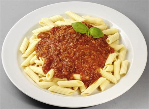 Penne Nudeln Mit Vegetarischer Bolognese