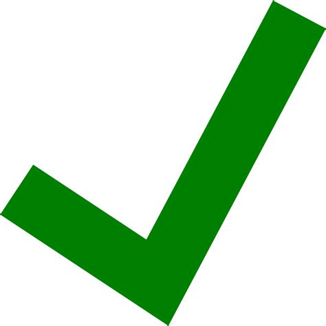 Green Tick Vector