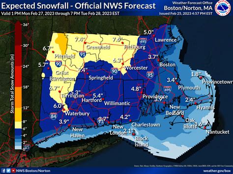 NWS: Up to 8 inches possible in CT for Monday snow storm