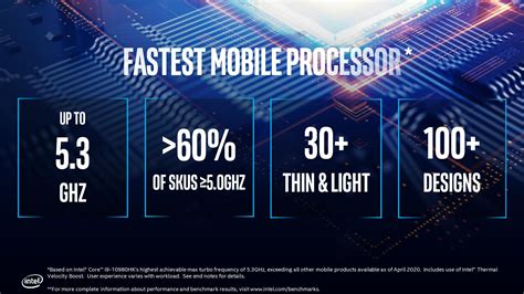 Intel Officially Launches Th Generation Comet Lake H Mobility