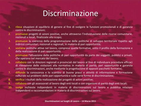 Ppt Discriminazioni Sui Luoghi Di Lavoro Powerpoint Presentation Id