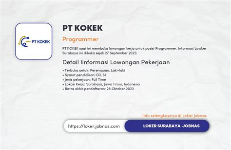 Lowongan Kerja Programmer