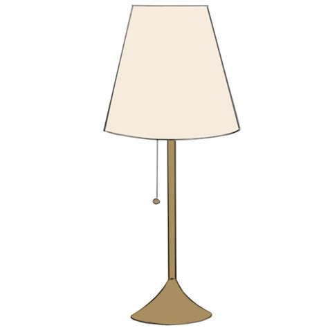 How To Draw A Lamp Easy Drawing Art