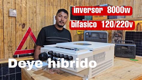 Inversor H Brido Bifasico Deye W V V Youtube