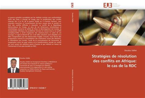 Strat Gies De R Solution Des Conflits En Afrique Le Cas De La Rdc Von