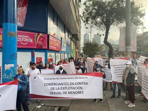 Habitantes Del Barrio Santa Fe En Bogotá Protestaron Porque Los