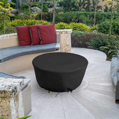 Covers & All Heavy-Duty Outdoor Round Fire Pit Cover, Patio Durable ...