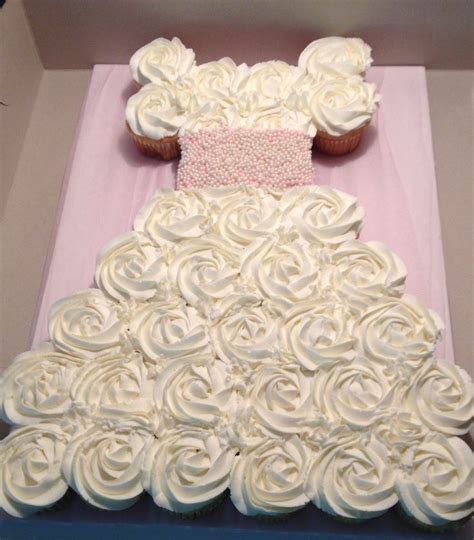 Wedding Dress Cupcake Cake Perfect For A Bridal Shower Wedding