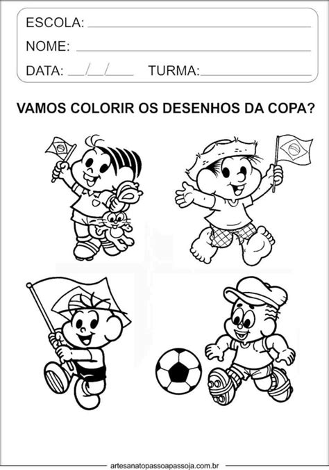 Atividades Sobre A Copa Do Mundo Para Educa O Infantil Artesanato