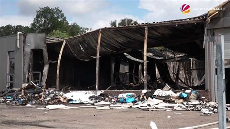 Video Millionenschaden Lagerhalle Bei Gro Brand In Lohne Zerst Rt