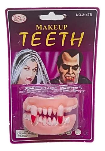 Dentadura Dente Vampiro Halloween Assustador Horror Terror Mercadolivre