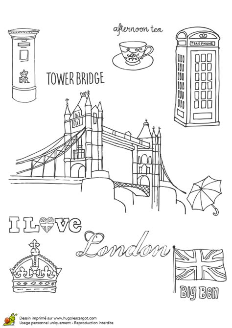 Angleterre Londres Bricolages Coloriages Pour Enfant VOYAGES ET