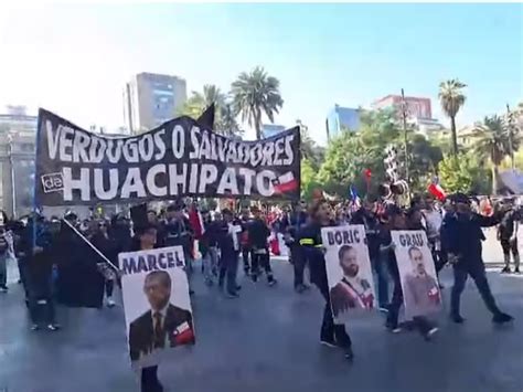 Trabajadores de Siderúrgica Huachipato protestan en Santiago y llegan a