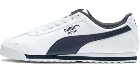 Puma Synthetic Roma Basic Mens Sneakers In White For Men Lyst