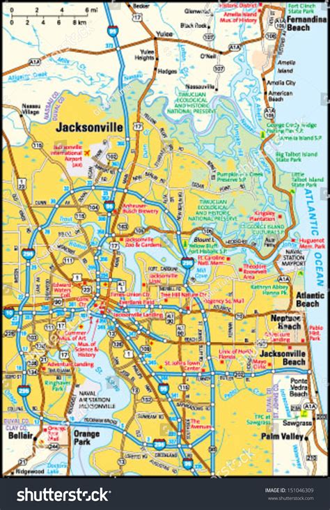 Map Of Jacksonville Florida Area ~ ODSEPATU