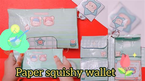 How To Make Paper Squishy Wallet Inspired From Sowony Playground