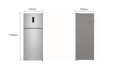 Lg Refrigerator No Frost 401 Liter Fridge With Top Freezer Touch