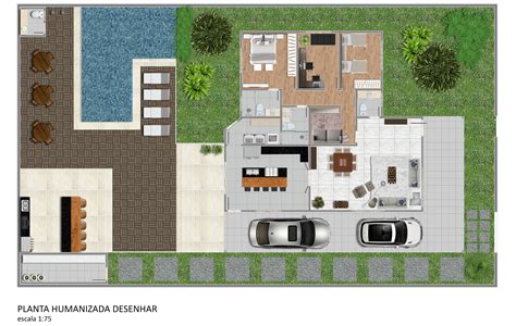 Planta Baixa Humanizada Sketchup Image To U