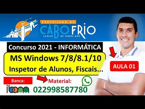 Aula Ms Windows Concurso Cabo Frio Inspetor De