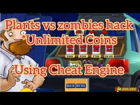 Plants Vs Zombies Hacks Unlimited Coins Using Cheat Engine YouTube