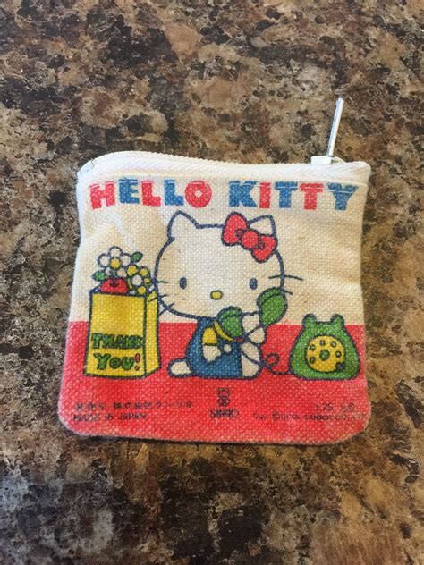 Hello Kitty Vintage 1976 Mini Coin Purse Hello Kitty Items Pink