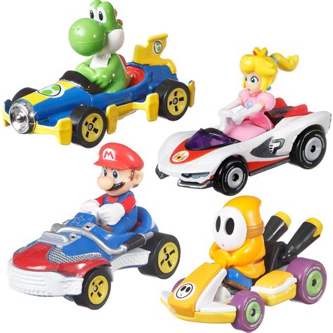 Hot Wheels Mario Kart 2023 Mix 1 Vehicle 4 Pack