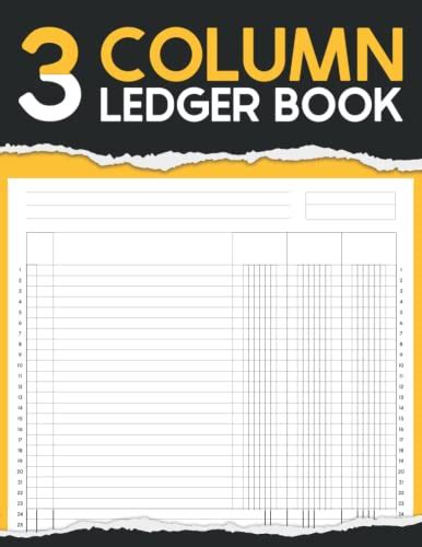 Column Ledger Book Accounting Ledger Book For Small Business Blank