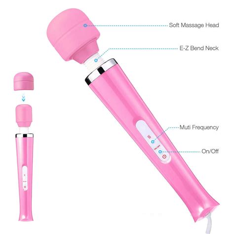 20 Speed10 Vibration Handheld Vibrating Massager Wand Full Body Massage Stick Ebay