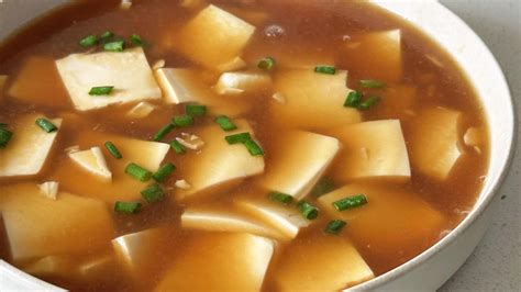 Just 10 Minutes To A Delicious Tofu Soup Oyster Sauce Tofu Soup Youtube