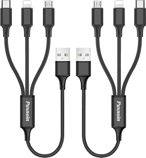 Multi Charging Cable 2pack Multi Charger Cable Short 1ft