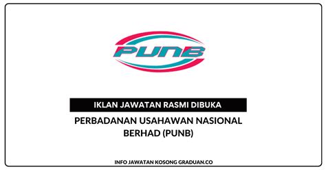 Permohonan Jawatan Kosong Perbadanan Usahawan Nasional Berhad PUNB