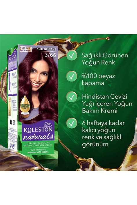 Koleston Naturals Saç Boyası 3 66 Kızıl Kestane