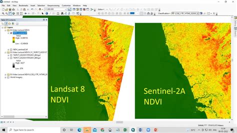 Gisgeek Ndvi Sentinel 2a Y Landsat 8 Arcgis 10 4 índice Diferencial Hot Sex Picture