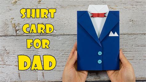 Shirt Card For Dad Diy Fathers Day Card How To Make Fathers Day Card Youtube