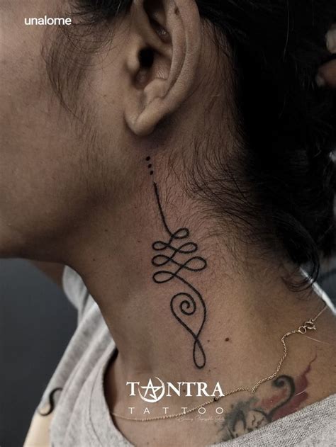 Unalome tattoo | best neck tattoo by Tantra tattoo