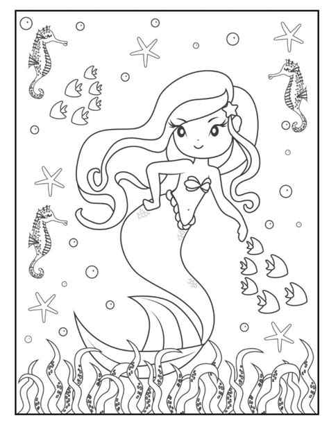 39 Free Mermaid Coloring Pages Printable Pdf