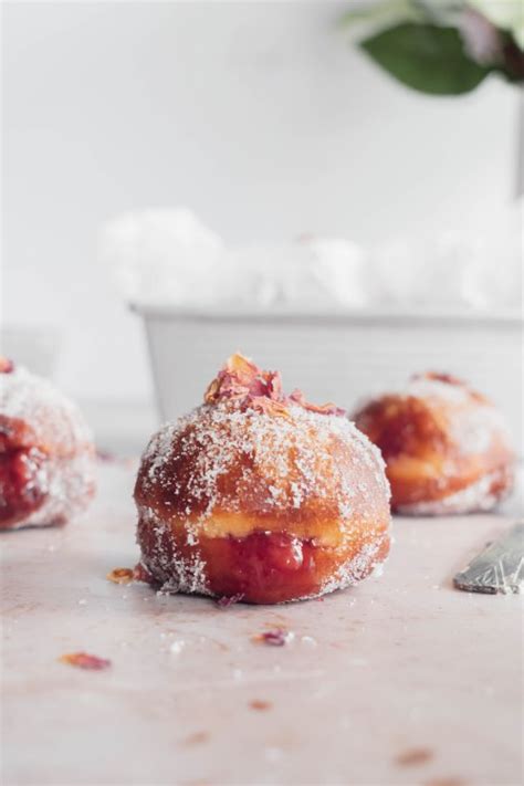 Strawberry Rose Paczki Fresh Bean Bakery