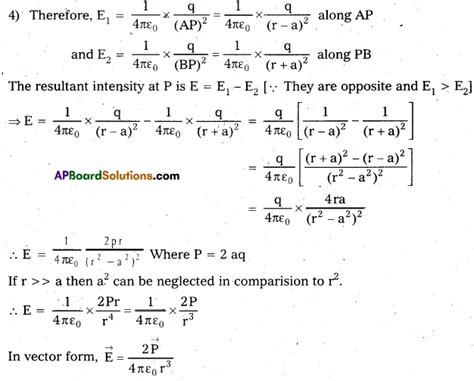 Ap Inter 2nd Year Physics Important Questions Chapter 4 Electric