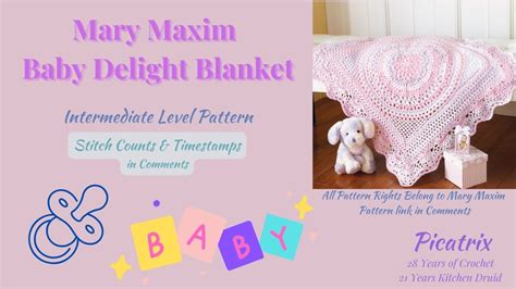 Baby Delight Blanket Crochet Pattern Part 2 Mary Maxim Crochet