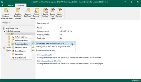 Restoring Latest State Veeam Backup Explorers Guide