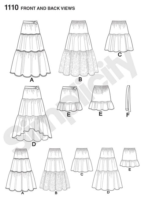 8 Tiered Skirt Sewing Pattern Free Theoblaithin