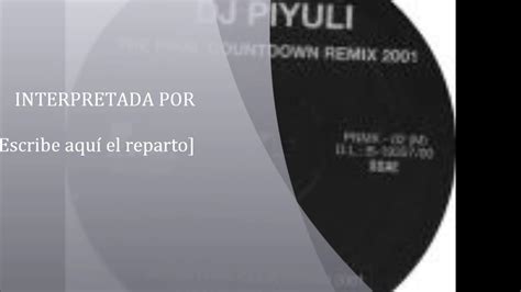 Final Countdown Dj Piyuli 2001 Youtube