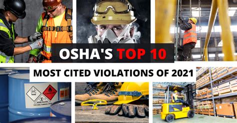 Top Osha Violations Of Fox Valley Safety