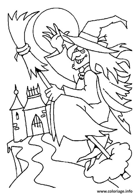 Coloriage Sorciere Halloween Jecolorie