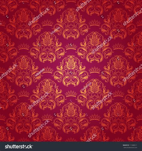 Damask Seamless Floral Pattern Royal Wallpaper Stock Vector (Royalty ...