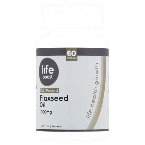 Lifeboost Flaxseed Oil 1000mg 60 Capsules 60 Piece Storefront En