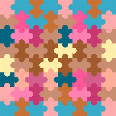 pattern with puzzle pieces background 16788347 Vector Art at Vecteezy