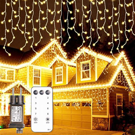 LE Rideau Lumineux Sapin Noel 3 3m 306 LEDs Guirlande Lumineuse Avec